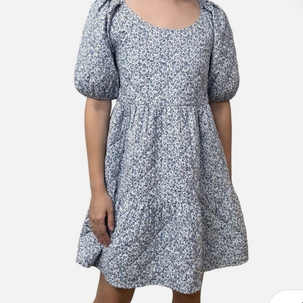 Madewell Light Blue Floral Dress